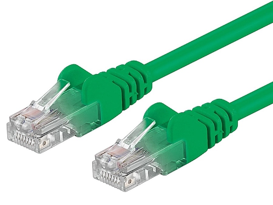 PremiumCord Patch kabel UTP RJ45-RJ45 CAT6 1,5m zelená