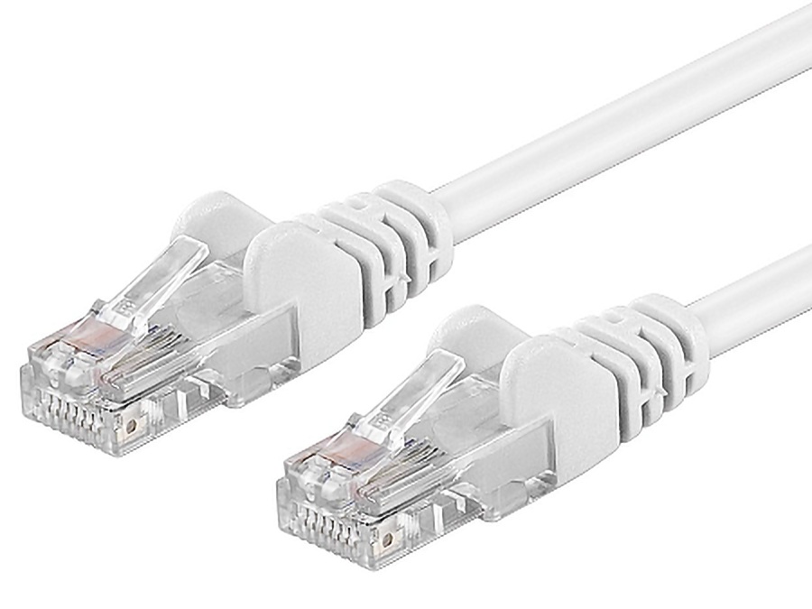 PremiumCord Patch kabel UTP RJ45-RJ45 level 5e 0.25m bílá