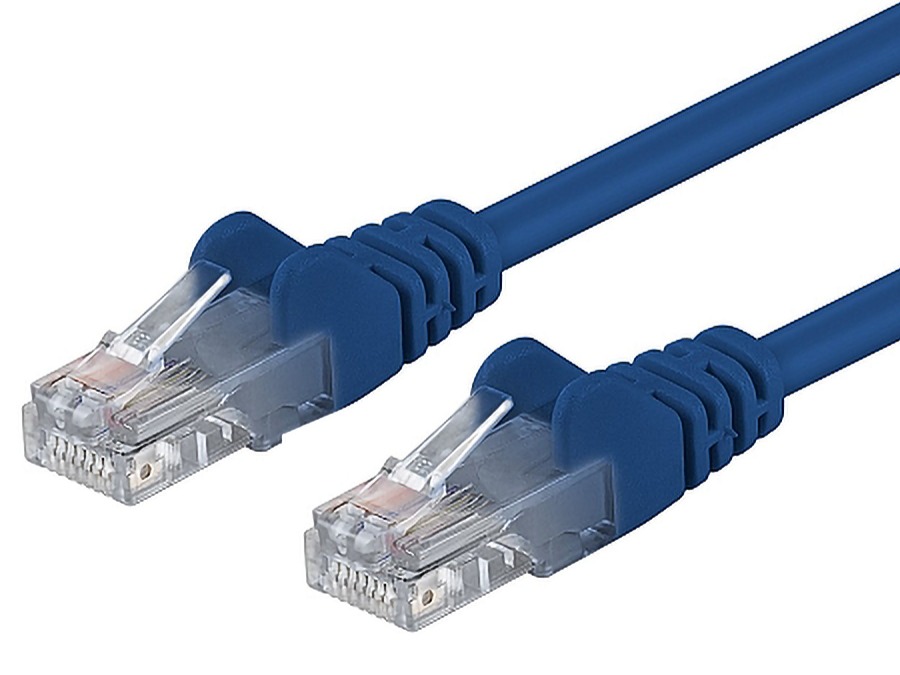 PremiumCord Patch kabel UTP RJ45-RJ45 level 5e 10m modrá