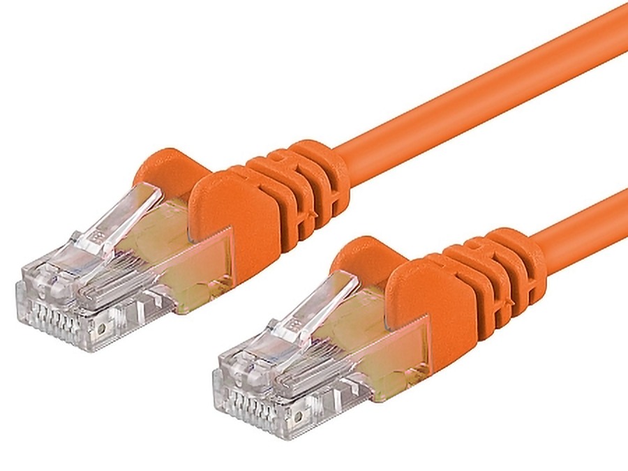PremiumCord Patch kabel UTP RJ45-RJ45 level 5e 7m oranžová