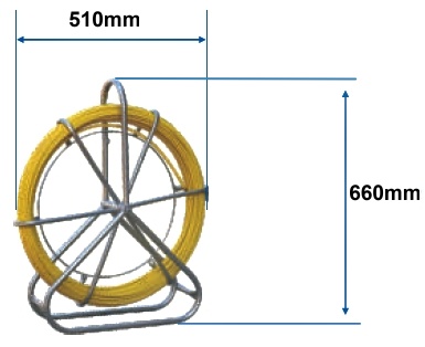Protahovací pero sklolaminátove ve stojanu 6mm - 100m