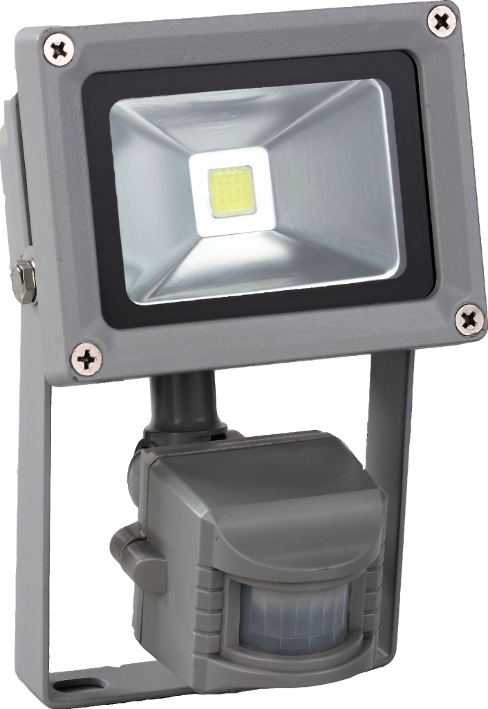 Reflektor LED 10W, 700Lm, 4500K, 230V se senzorem