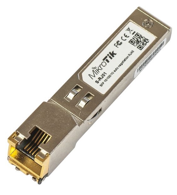 SFP modul Mikrotik S-RJ01 RJ-45, 10/100/1000Mbit, 100m, 1G