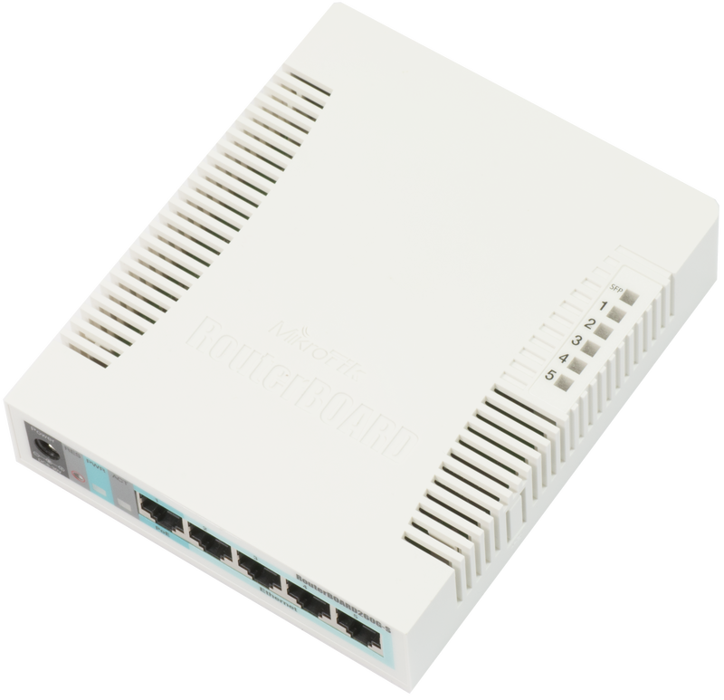 Switch Mikrotik RouterBOARD RB260GS smart, 5x LAN, 1x SFP, SwOS