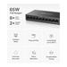 Switch TP-Link Mercusys MS110CP 2x GLAN, 8x LAN s PoE+, 65W