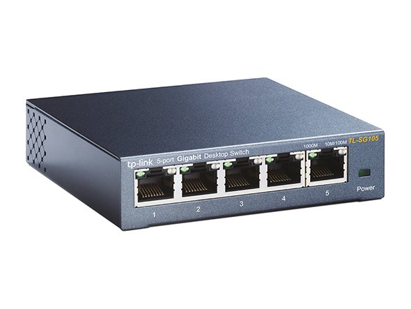 Switch TP-Link TL-SG105S 5x GLan, kov