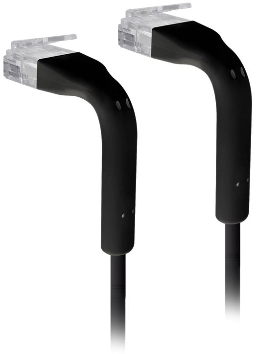 Ubiquiti U-Cable-Patch-RJ45-BK-50, UniFi Ethernet Patch Kabel, 0,22m, Cat6, černý (50ks)