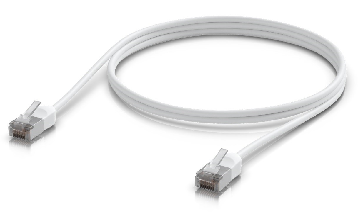 Ubiquiti UACC-Cable-Patch-Outdoor-C6A-1M-W venkovní Cat6a patch kabel, 1m