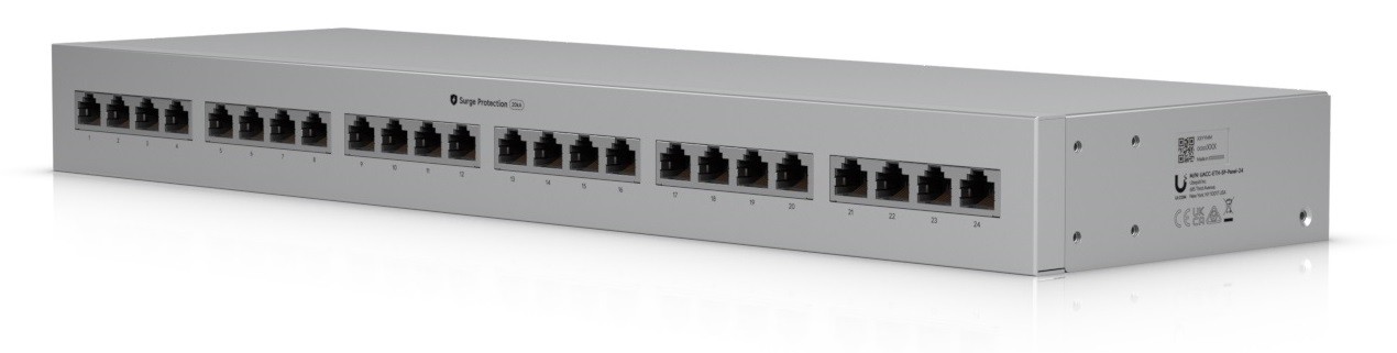 Ubiquiti UACC-ETH-SP-Panel-24 - ethernetová přepěťová ochrana, panelové provedení