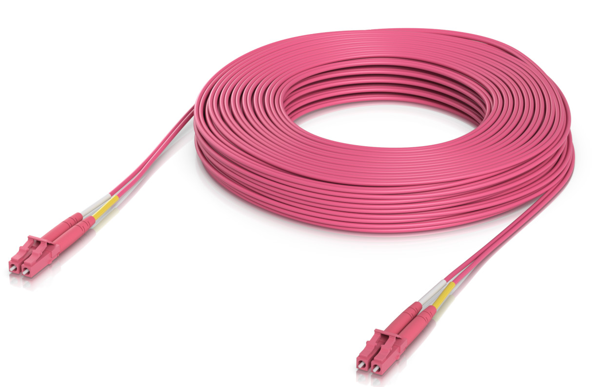 Ubiquiti UACC-OFC-M2-LULU-30M - optický patch cord LCupc/LCupc, Duplex, Multi-mode 50/125, 30m