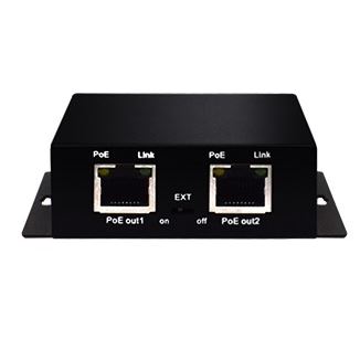 WI-PE31E PoE extender, 2FE výstup (max. 30W/port) + 1FE vstup (30W); 250m