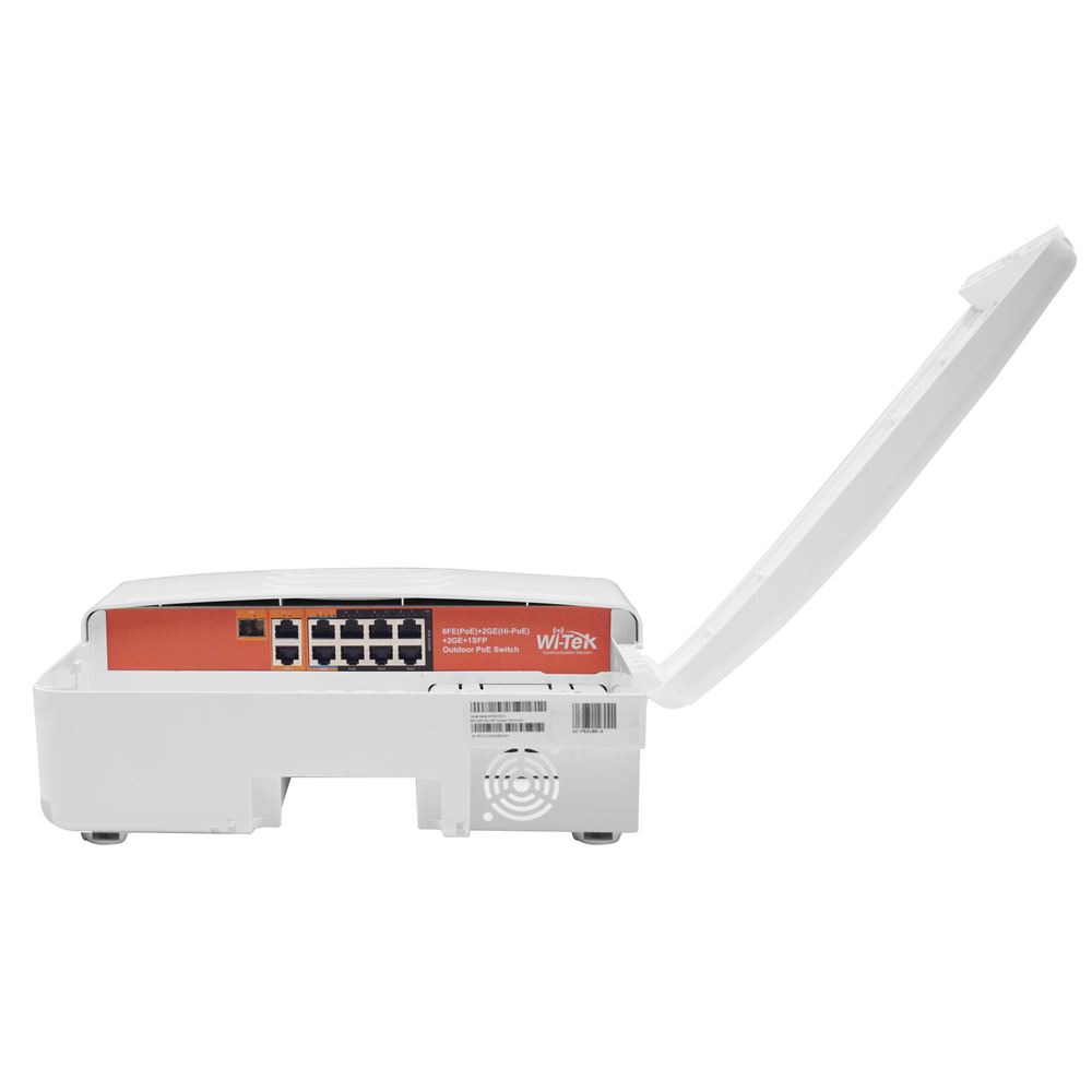 WI-PS210G-O V2 Venkovní HiPoE switch s 8 porty PoE; 2xGE+1xSFP; IP65; 120W
