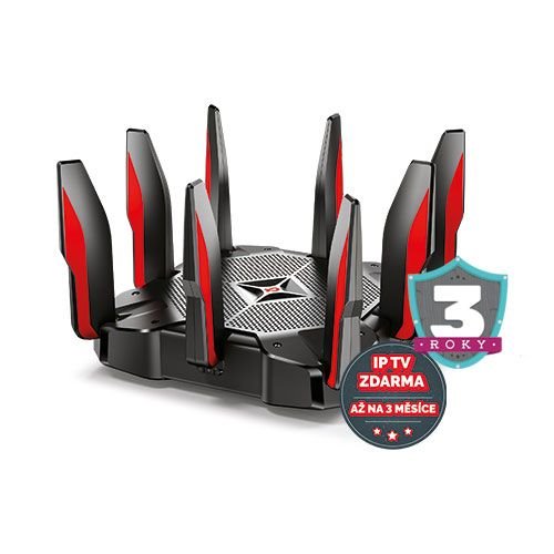 WiFi router TP-Link Archer AX11000 WiFi 6, 8 x GLAN, 1x GWAN, USB C a 3.0, 2,4/5GHz, OneMesh