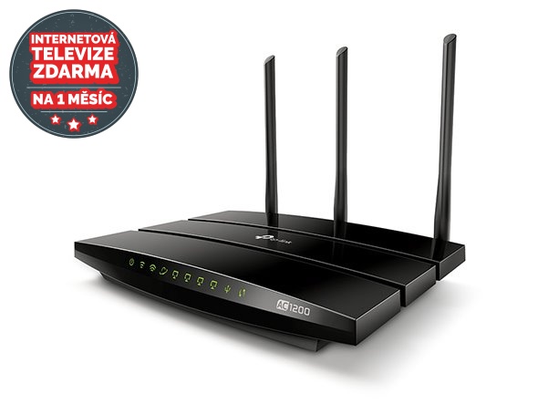 WiFi router TP-Link Archer C1200 AC1200 dual AP, 4x GLAN, 2x USB/ 300Mbps 2,4/ 867Mbps 5GHz