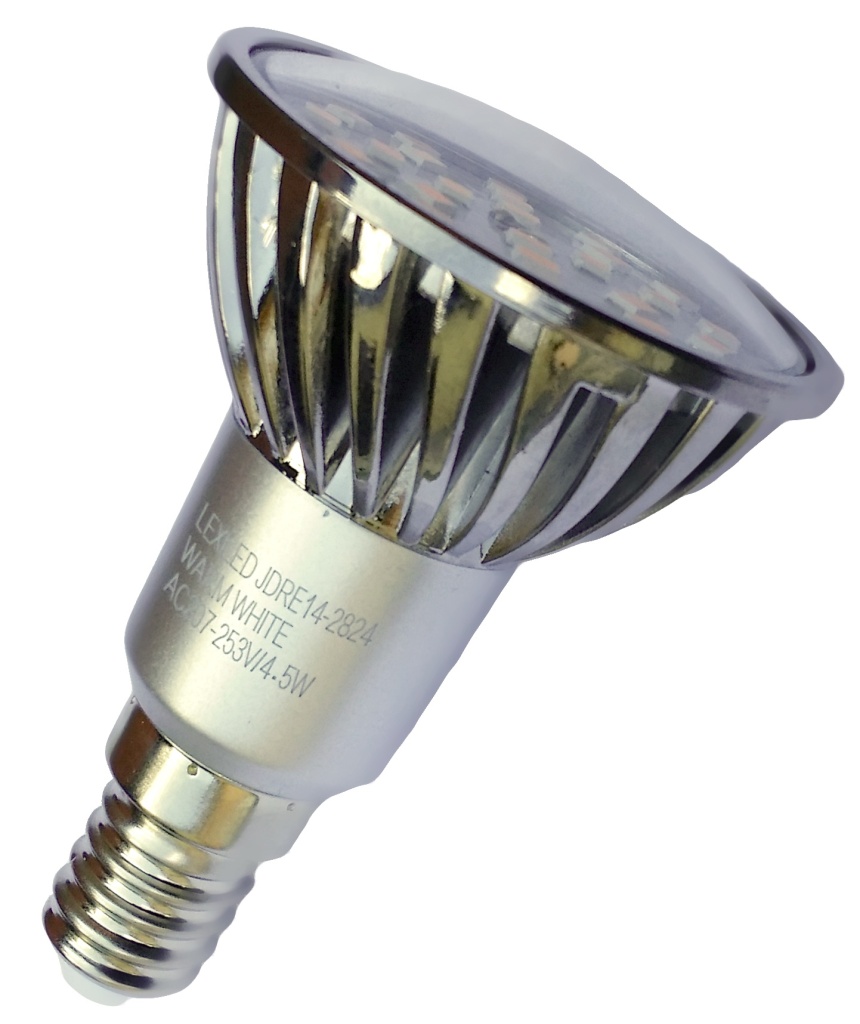 Žárovka JDRE(E14)-2824CW, 4,5W AC-230V, 4000-4500K, 400 Lm bílá