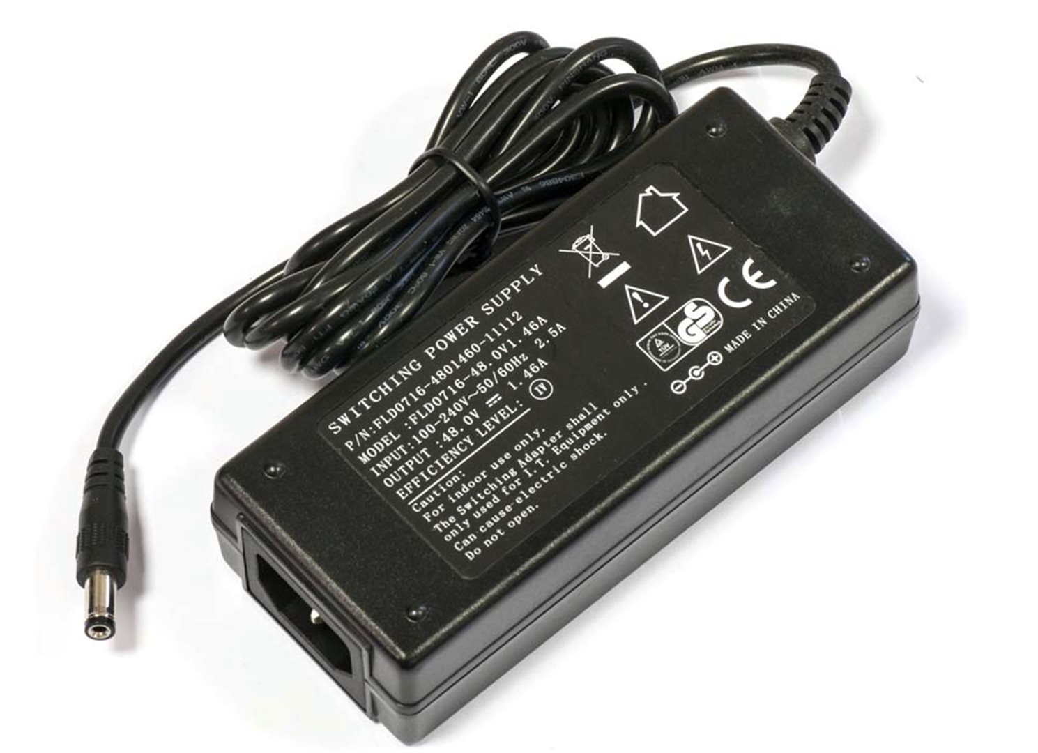 Zdroj Mikrotik 48POW 48V 1.46A 70W, napájecí kabel