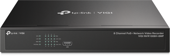 Záznamové zařízení TP-Link VIGI NVR1008H-8MP 8 kanálů, 8x Lan s PoE, 2x USB